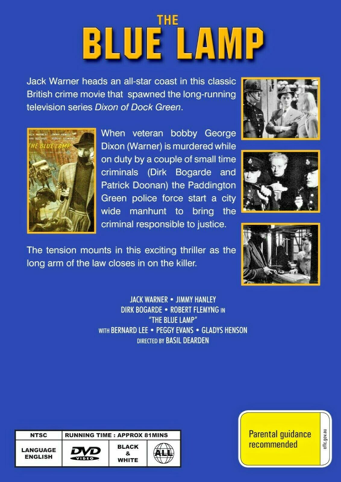 Buy Online The Blue Lamp (1950) - DVD - Jack Warner, Dirk Bogarde | Best Shop for Old classic and hard to find movies on DVD - Timeless Classic DVD