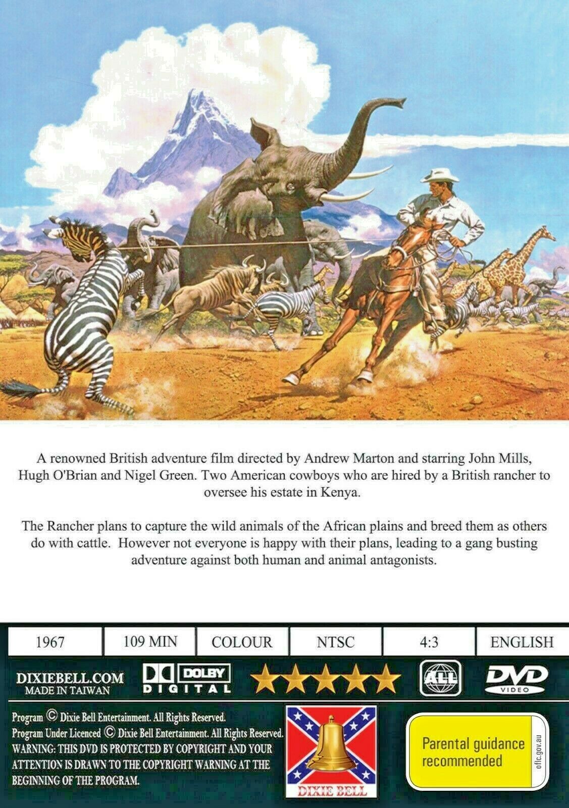 Buy Online Africa Texas Style - DVD - Hugh O'Brian, John Mills - WESTERN | Best Shop for Old classic and hard to find movies on DVD - Timeless Classic DVD