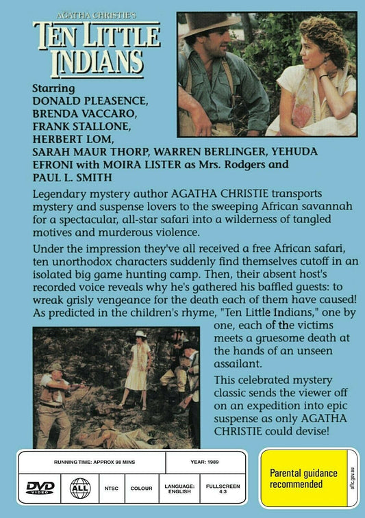 Buy Online Ten Little Indians - DVD - (Agatha Christie) - Donald Pleasence | Best Shop for Old classic and hard to find movies on DVD - Timeless Classic DVD