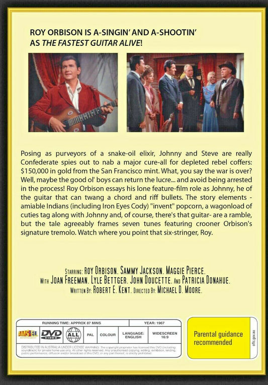 Buy Online The Fastest Guitar Alive (1967) - DVD  - Roy Orbison, Sammy Jackson | Best Shop for Old classic and hard to find movies on DVD - Timeless Classic DVD