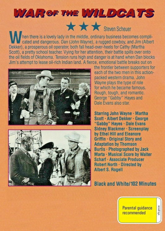 Buy Online War of the Wildcats  - DVD - John Wayne, Martha Scott | Best Shop for Old classic and hard to find movies on DVD - Timeless Classic DVD