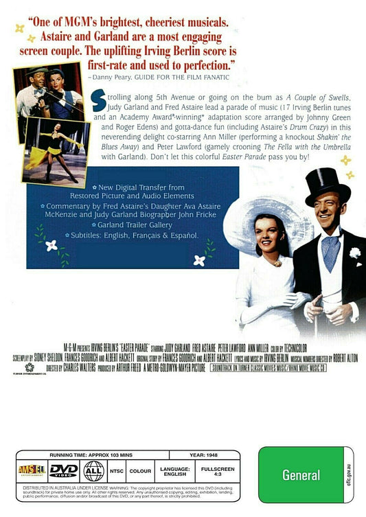 Buy Online Easter Parade (1948) - DVD - Judy Garland, Fred Astaire | Best Shop for Old classic and hard to find movies on DVD - Timeless Classic DVD