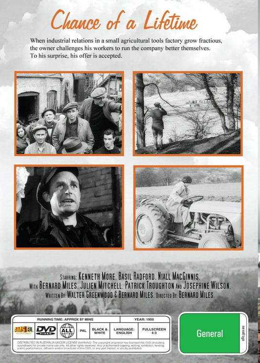 Buy Online Chance of a Lifetime (1950) - DVD  - Kenneth More, Basil Radford | Best Shop for Old classic and hard to find movies on DVD - Timeless Classic DVD