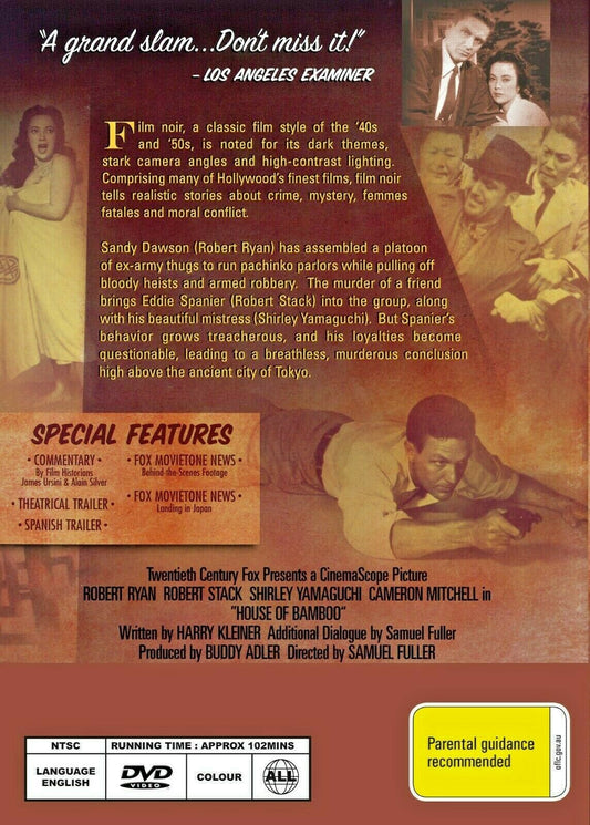 Buy Online House of Bamboo (1955) - DVD - NEW - Robert Ryan, Robert Stack | Best Shop for Old classic and hard to find movies on DVD - Timeless Classic DVD