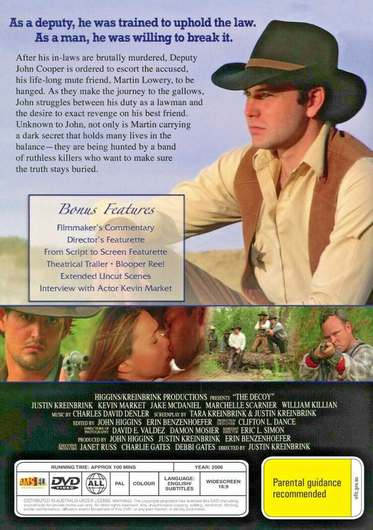 Buy Online The Decoy (2006) - DVD - Justin Kreinbrink, Howard Allen - WESTERN | Best Shop for Old classic and hard to find movies on DVD - Timeless Classic DVD
