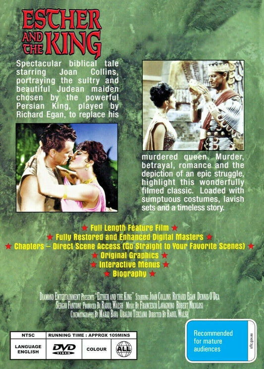 Buy Online Esther and the King (1960) - DVD - Joan Collins, Richard Egan | Best Shop for Old classic and hard to find movies on DVD - Timeless Classic DVD