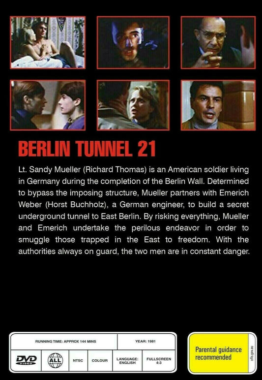 Buy Online Berlin Tunnel 21 - DVD - Richard Thomas | Best Shop for Old classic and hard to find movies on DVD - Timeless Classic DVD