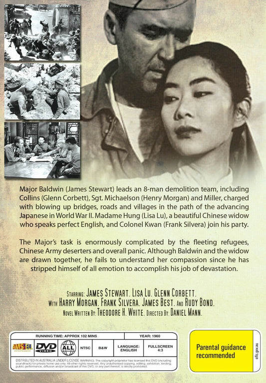 Buy Online The Mountain Road- DVD - James Stewart, Lisa Lu | Best Shop for Old classic and hard to find movies on DVD - Timeless Classic DVD