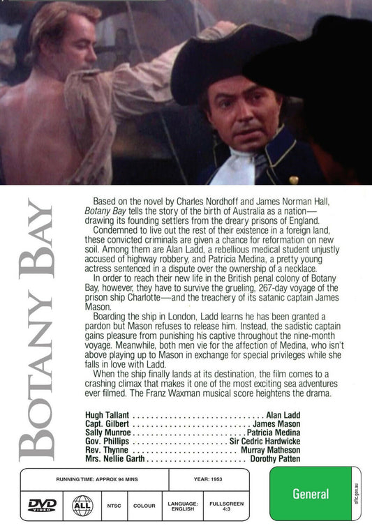 Buy Online BOTANY BAY (1952)  - Alan Ladd  James Mason  - DVD | Best Shop for Old classic and hard to find movies on DVD - Timeless Classic DVD