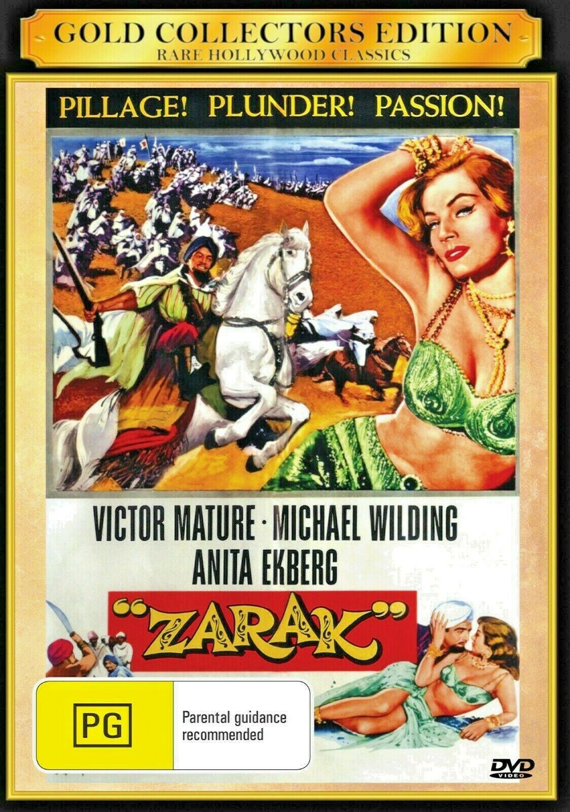 Buy Online Zarak (1956) - DVD - Victor Mature, Michael Wilding | Best Shop for Old classic and hard to find movies on DVD - Timeless Classic DVD
