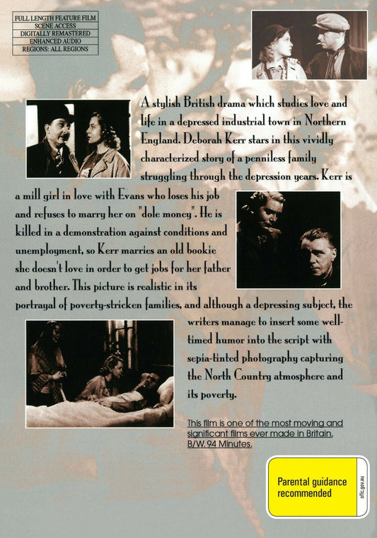 Buy Online Love on the Dole  - DVD - Deborah Kerr, Clifford Evans | Best Shop for Old classic and hard to find movies on DVD - Timeless Classic DVD