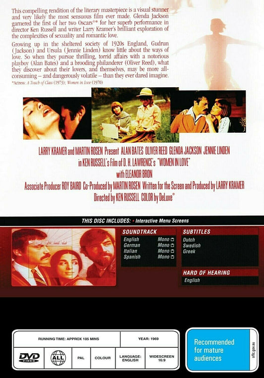 Buy Online Women in Love - DVD - Alan Bates, Oliver Reed | Best Shop for Old classic and hard to find movies on DVD - Timeless Classic DVD