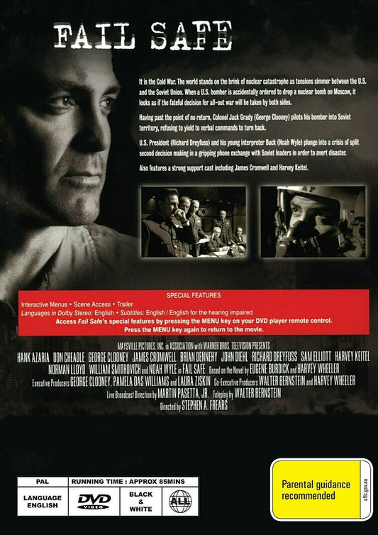 Buy Online Fail Safe - DVD - Walter Cronkite, Richard Dreyfuss | Best Shop for Old classic and hard to find movies on DVD - Timeless Classic DVD