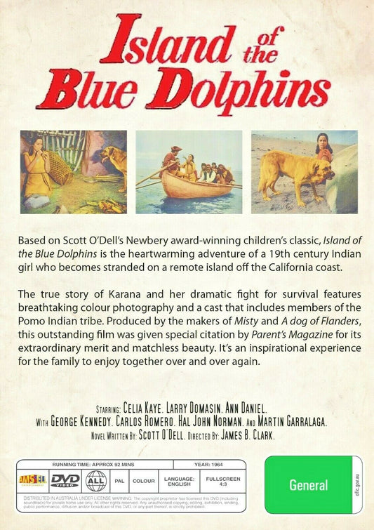 Buy Online Island of the Blue Dolphins- DVD - Celia Milius, Larry Domasin | Best Shop for Old classic and hard to find movies on DVD - Timeless Classic DVD