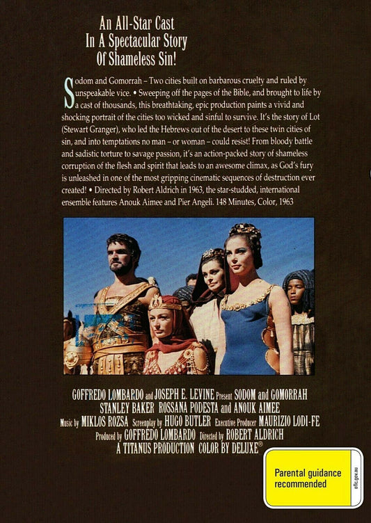 Buy Online Sodom and Gomorrah - DVD - Stewart Granger | Best Shop for Old classic and hard to find movies on DVD - Timeless Classic DVD