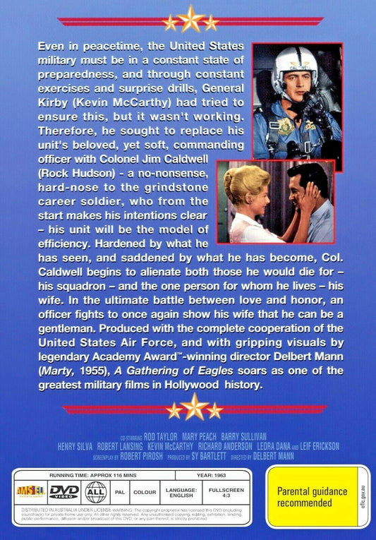 Buy Online A Gathering of Eagles - DVD - Rock Hudson, Rod Taylor | Best Shop for Old classic and hard to find movies on DVD - Timeless Classic DVD