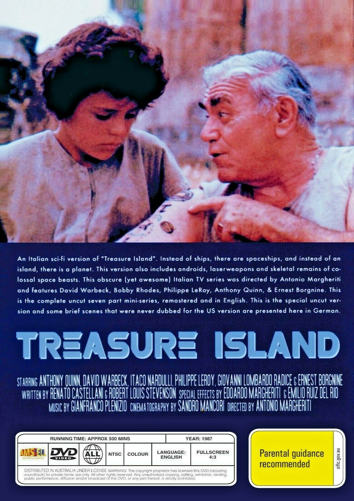 Buy Online Treasure Island in Outer Space (1987) - DVD - Anthony Quinn | Best Shop for Old classic and hard to find movies on DVD - Timeless Classic DVD