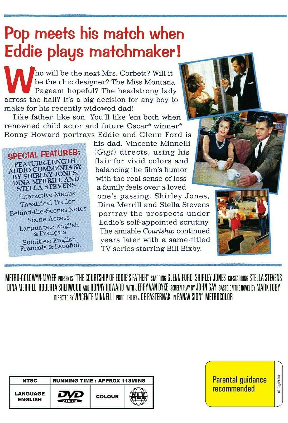 Buy Online The Courtship of Eddie's Father (1963) - DVD - Glenn Ford, Ron Howard | Best Shop for Old classic and hard to find movies on DVD - Timeless Classic DVD