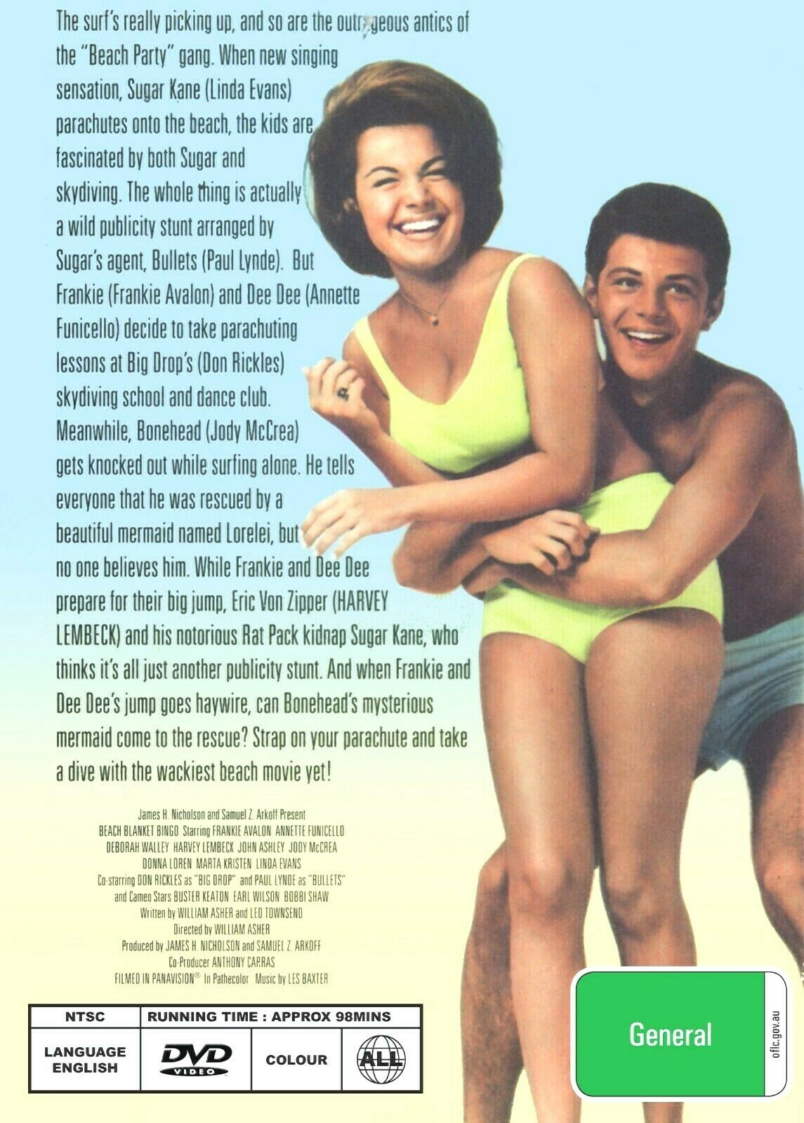 Buy Online Beach Blanket Bingo (1965) - DVD - Frankie Avalon, Deborah Walley | Best Shop for Old classic and hard to find movies on DVD - Timeless Classic DVD