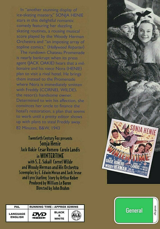 Buy Online Wintertime - DVD - Sonja Henie | Best Shop for Old classic and hard to find movies on DVD - Timeless Classic DVD