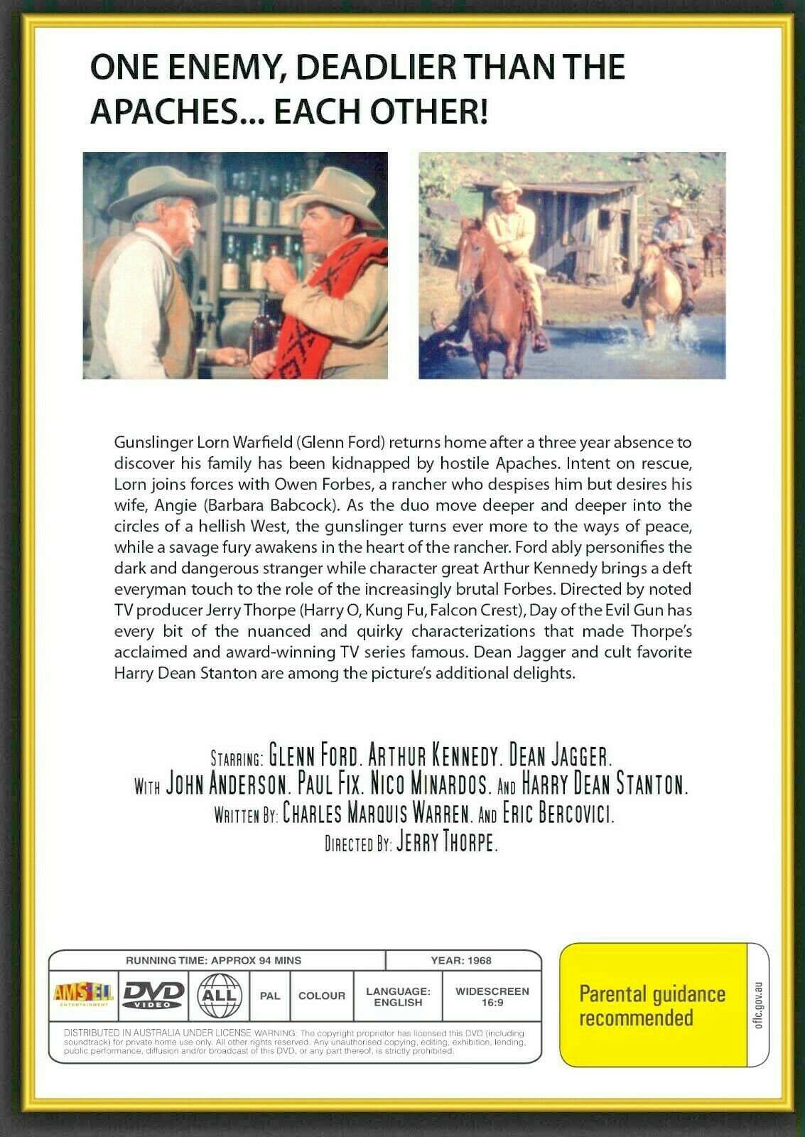 Buy Online Day of the Evil Gun (1968)- DVD - Glenn Ford, Arthur Kennedy - WESTERN | Best Shop for Old classic and hard to find movies on DVD - Timeless Classic DVD
