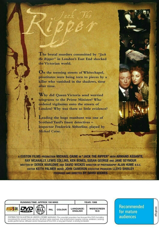 Buy Online Jack the Ripper -  DVD - Michael Caine | Best Shop for Old classic and hard to find movies on DVD - Timeless Classic DVD