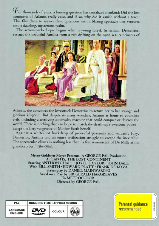 Buy Online Atlantis: The Lost Continent - DVD - Anthony Hall, Joyce Taylor | Best Shop for Old classic and hard to find movies on DVD - Timeless Classic DVD