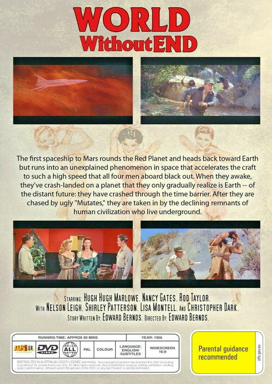 Buy Online World Without End (1956) - DVD - Hugh Marlowe, Nancy Gates | Best Shop for Old classic and hard to find movies on DVD - Timeless Classic DVD