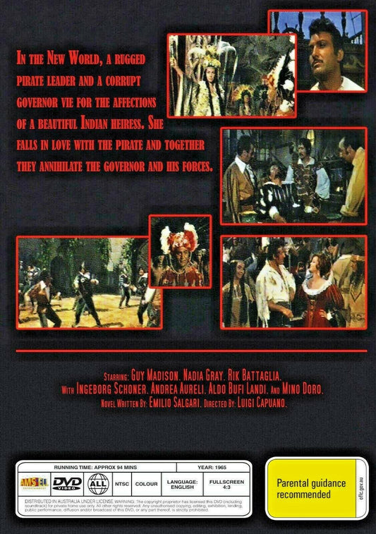 Buy Online Adventures of Tortuga (1965) - DVD - NEW - Guy Madison | Best Shop for Old classic and hard to find movies on DVD - Timeless Classic DVD