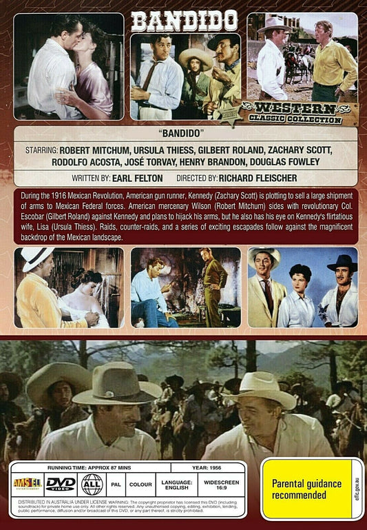 Buy Online BANDIDO! - DVD - Robert Mitchum | Best Shop for Old classic and hard to find movies on DVD - Timeless Classic DVD