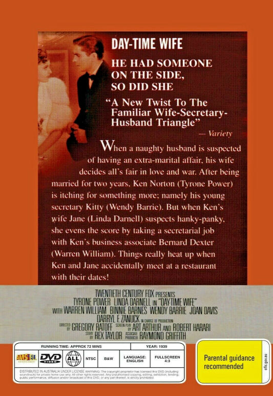 Buy Online Day-Time Wife -  DVD - Tyrone Power, Linda Darnell | Best Shop for Old classic and hard to find movies on DVD - Timeless Classic DVD