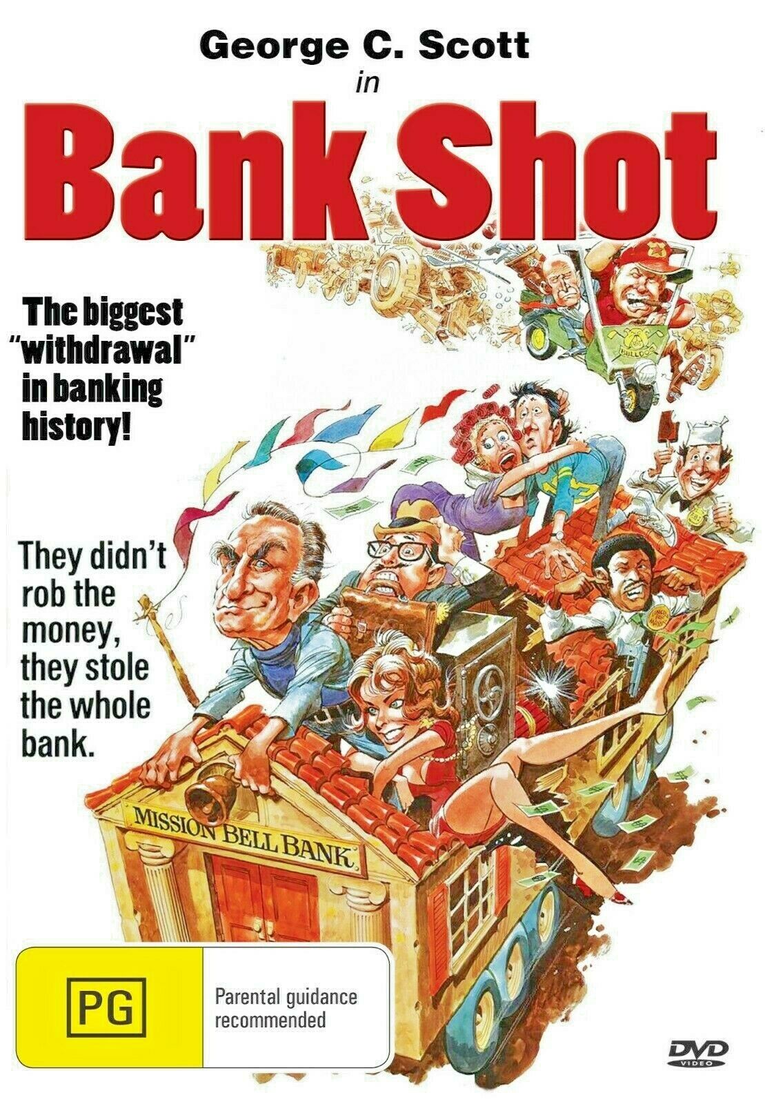 Buy Online Bank Shot (1974) - DVD - George C. Scott, Joanna Cassidy | Best Shop for Old classic and hard to find movies on DVD - Timeless Classic DVD