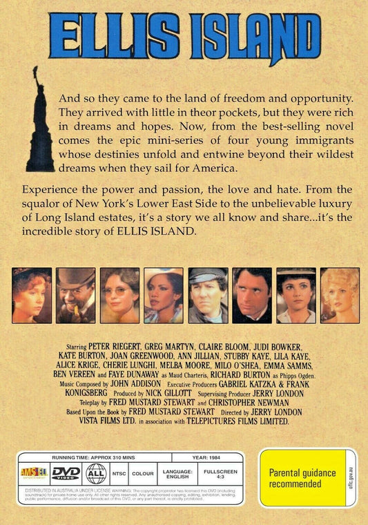 Buy Online Ellis Island (1984) - DVD - Peter Riegert, Gregory Paul Martin - 2 disc set | Best Shop for Old classic and hard to find movies on DVD - Timeless Classic DVD