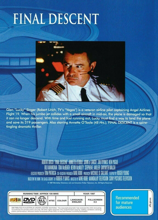 Buy Online Final Descent - DVD - Robert Urich, Annette O'Toole | Best Shop for Old classic and hard to find movies on DVD - Timeless Classic DVD