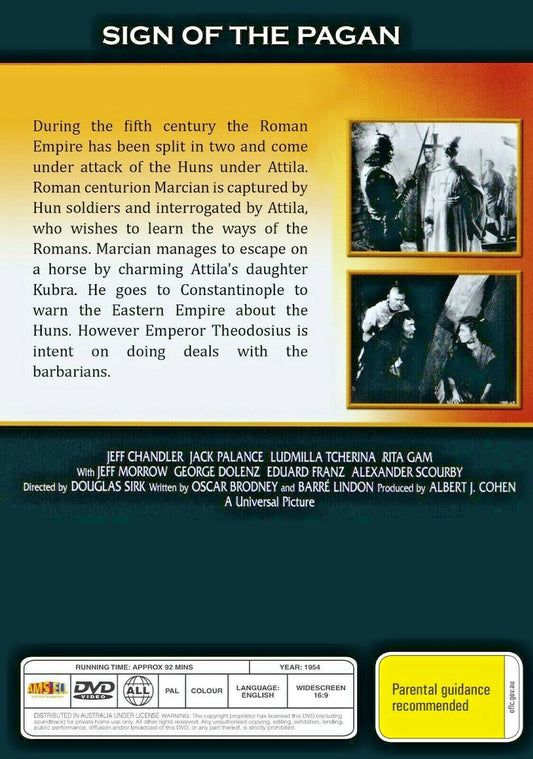 Buy Online Sign of the Pagan  - DVD - Jeff Chandler, Jack Palance | Best Shop for Old classic and hard to find movies on DVD - Timeless Classic DVD