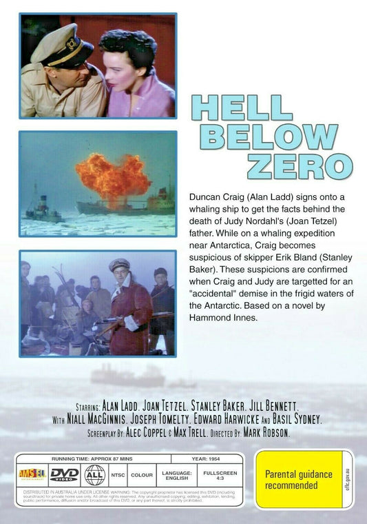Buy Online Hell Below Zero (1954) - DVD - NEW - Alan Ladd, Joan Tetzel | Best Shop for Old classic and hard to find movies on DVD - Timeless Classic DVD
