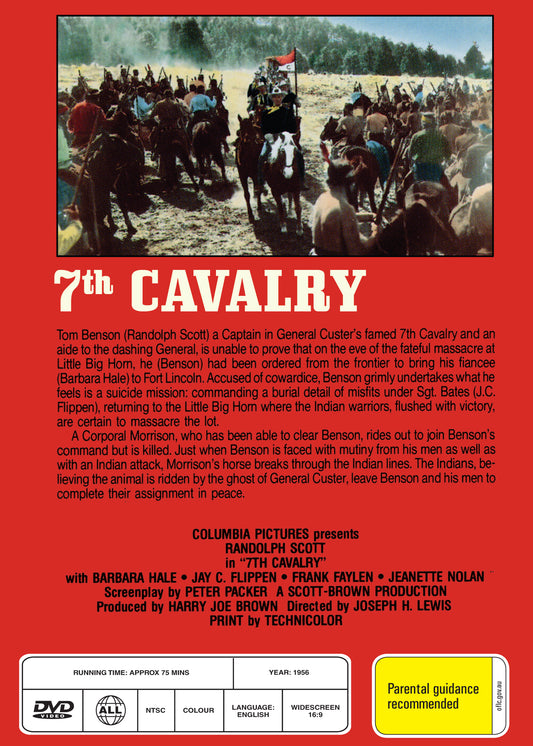 Buy Online 7th Cavalry (1956) - DVD - Randolph Scott, Barbara Hale | Best Shop for Old classic and hard to find movies on DVD - Timeless Classic DVD