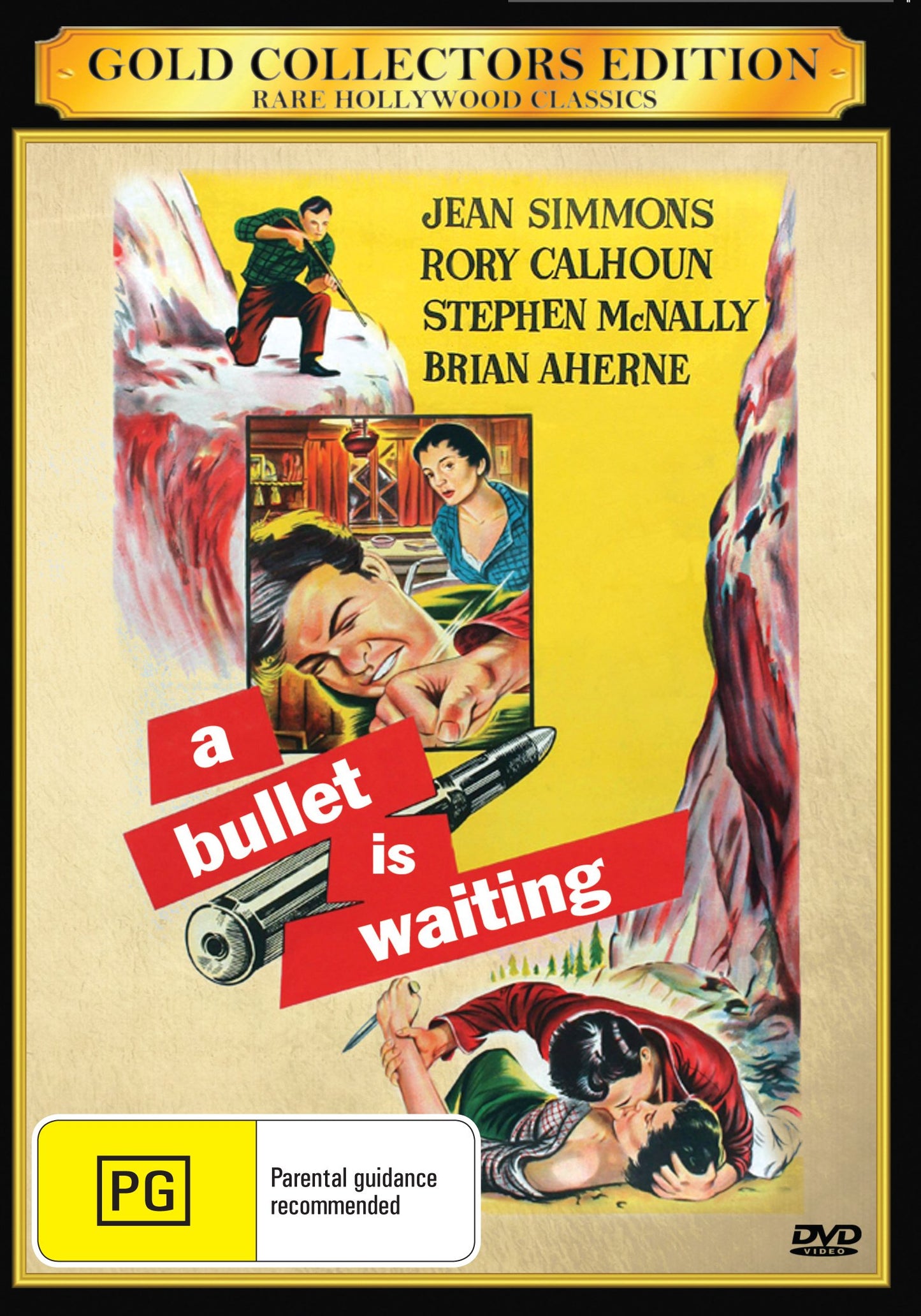 Buy Online A Bullet Is Waiting (1954) - DVD - Rory Calhoun, Jean Simmons, Stephen McNally | Best Shop for Old classic and hard to find movies on DVD - Timeless Classic DVD
