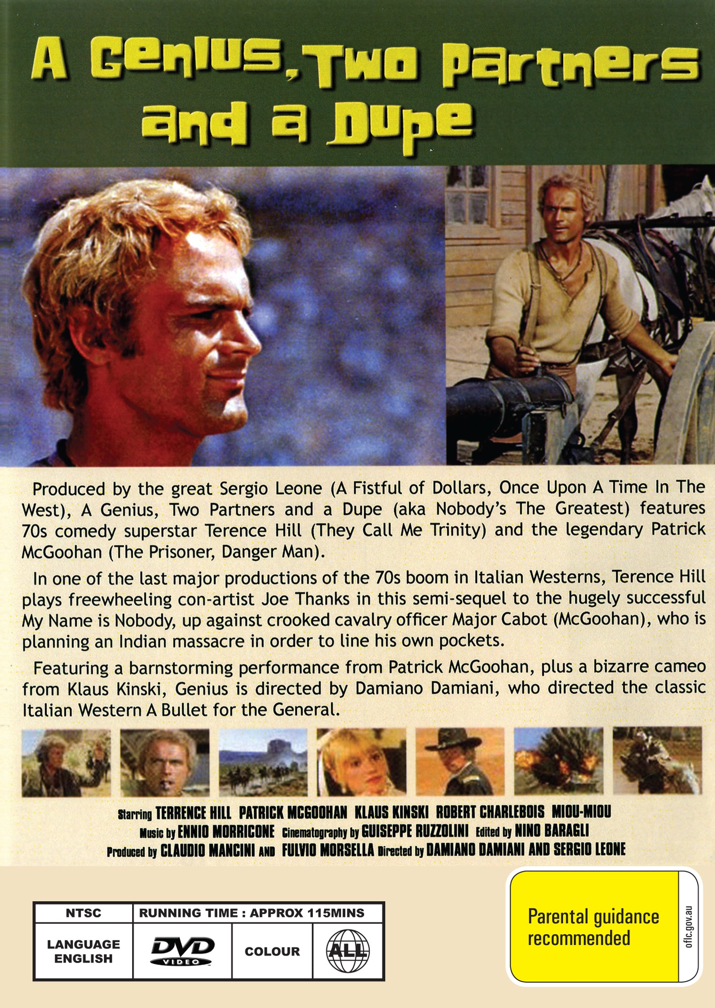 Buy Online A Genius, Two Partners and a Dupe (1975) - Terence Hill | Best Shop for Old classic and hard to find movies on DVD - Timeless Classic DVD