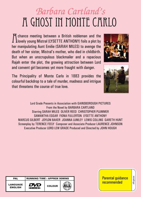 Buy Online A Ghost in Monte Carlo (1990) - Sarah Miles, Oliver Reed, Christopher Plummer | Best Shop for Old classic and hard to find movies on DVD - Timeless Classic DVD