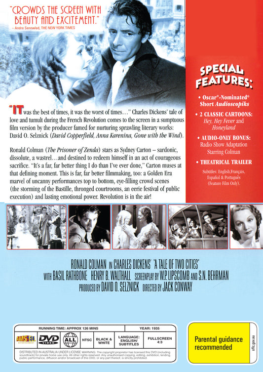 Buy Online A Tale of Two Cities (1935) - Ronald Colman, Elizabeth Allan | Best Shop for Old classic and hard to find movies on DVD - Timeless Classic DVD