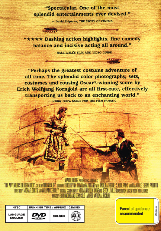 Buy Online The Adventures of Robin Hood (1938) - Errol Flynn, Olivia de Havilland, Basil Rathbone | Best Shop for Old classic and hard to find movies on DVD - Timeless Classic DVD