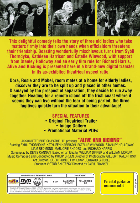 Buy Online Alive and Kicking (1958) - DVD - Sybil Thorndike, Kathleen Harrison | Best Shop for Old classic and hard to find movies on DVD - Timeless Classic DVD