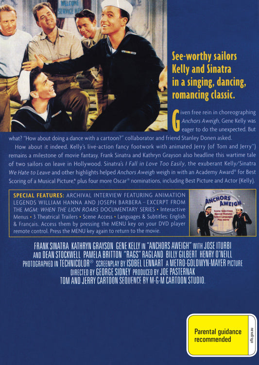 Buy Online Anchors Aweigh (1945) - DVD - Frank Sinatra, Gene Kelly | Best Shop for Old classic and hard to find movies on DVD - Timeless Classic DVD