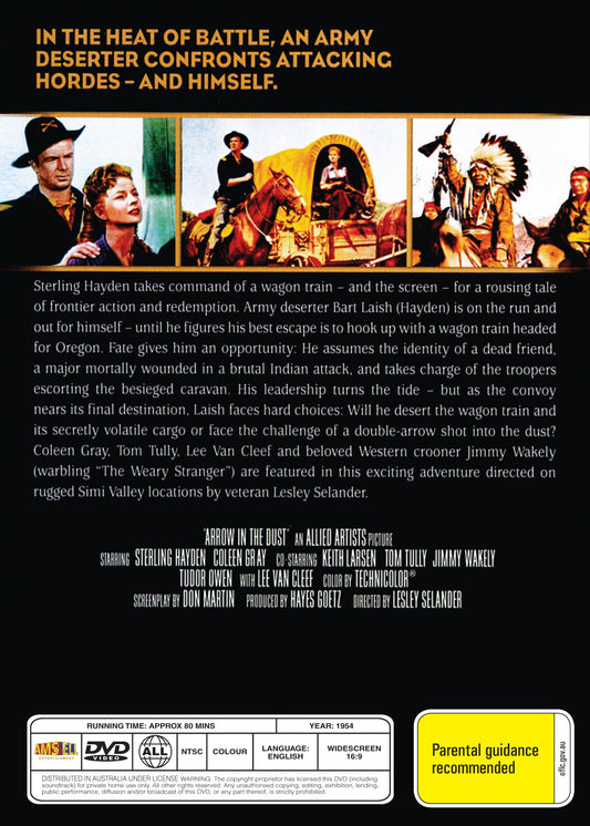 Buy Online Arrow in the Dust (1954) - DVD - Sterling Hayden, Coleen Gray | Best Shop for Old classic and hard to find movies on DVD - Timeless Classic DVD