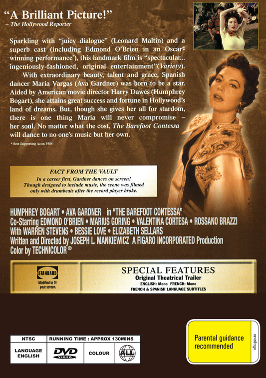 Buy Online The Barefoot Contessa (1954) - DVD - Humphrey Bogart, Ava Gardner | Best Shop for Old classic and hard to find movies on DVD - Timeless Classic DVD