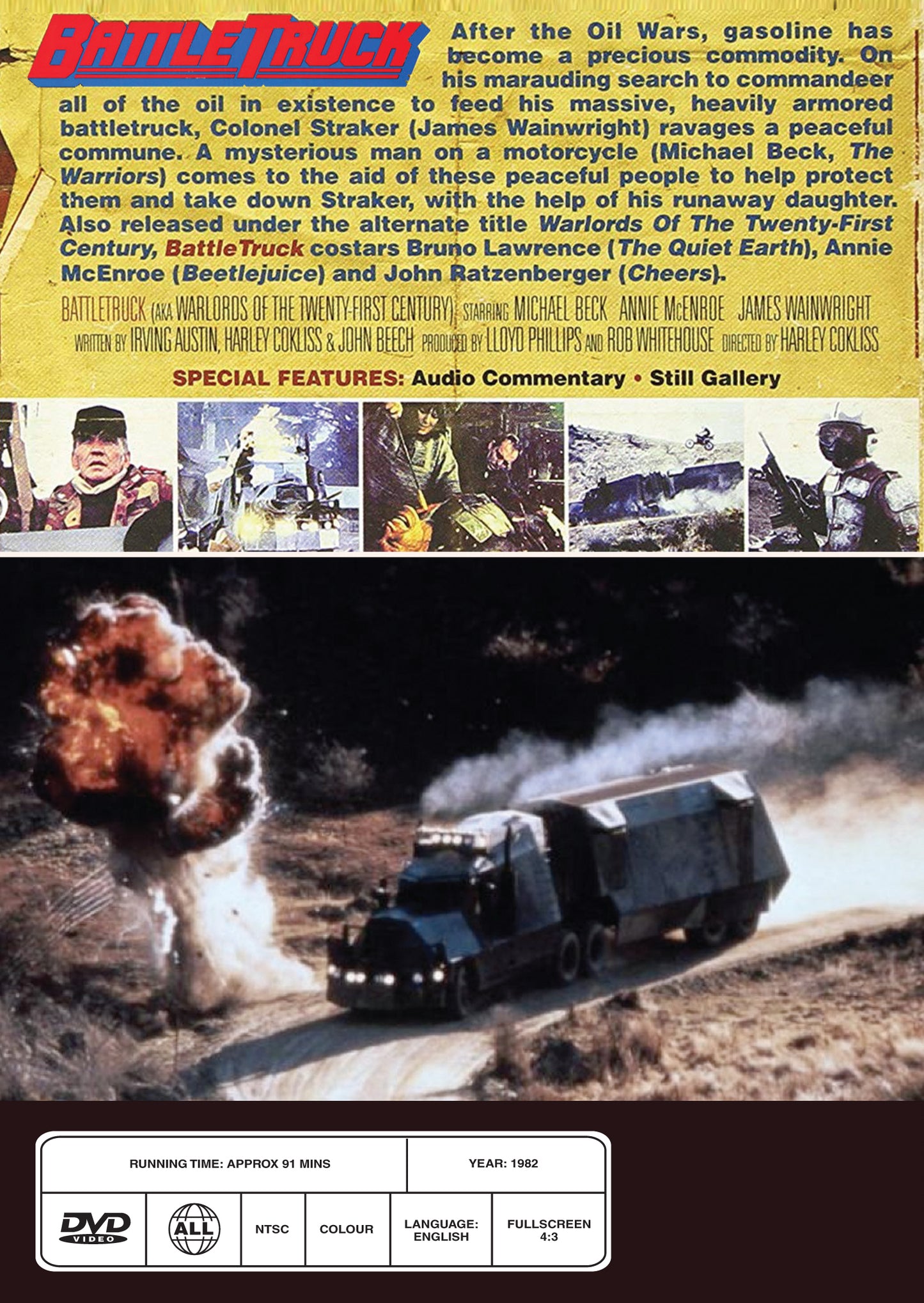 Buy Online Battletruck (1982) - DVD - Michael Beck, Annie McEnroe | Best Shop for Old classic and hard to find movies on DVD - Timeless Classic DVD