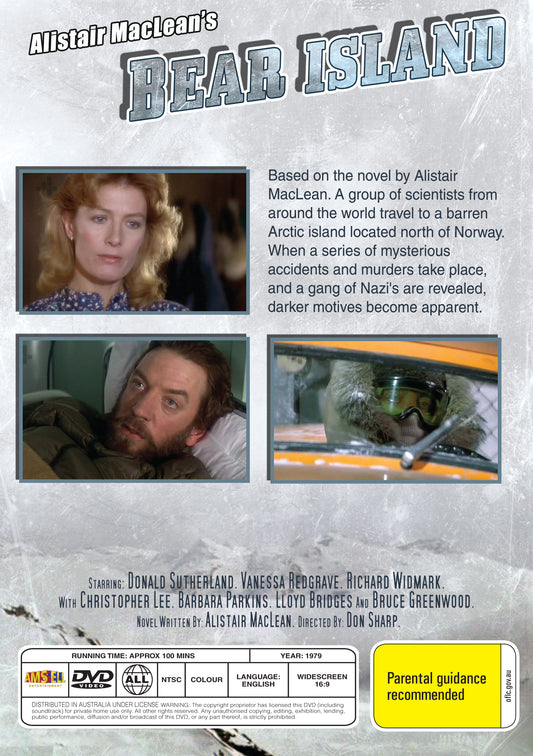 Buy Online Bear Island (1979) - DVD - Donald Sutherland, Vanessa Redgrave, Richard Widmark | Best Shop for Old classic and hard to find movies on DVD - Timeless Classic DVD