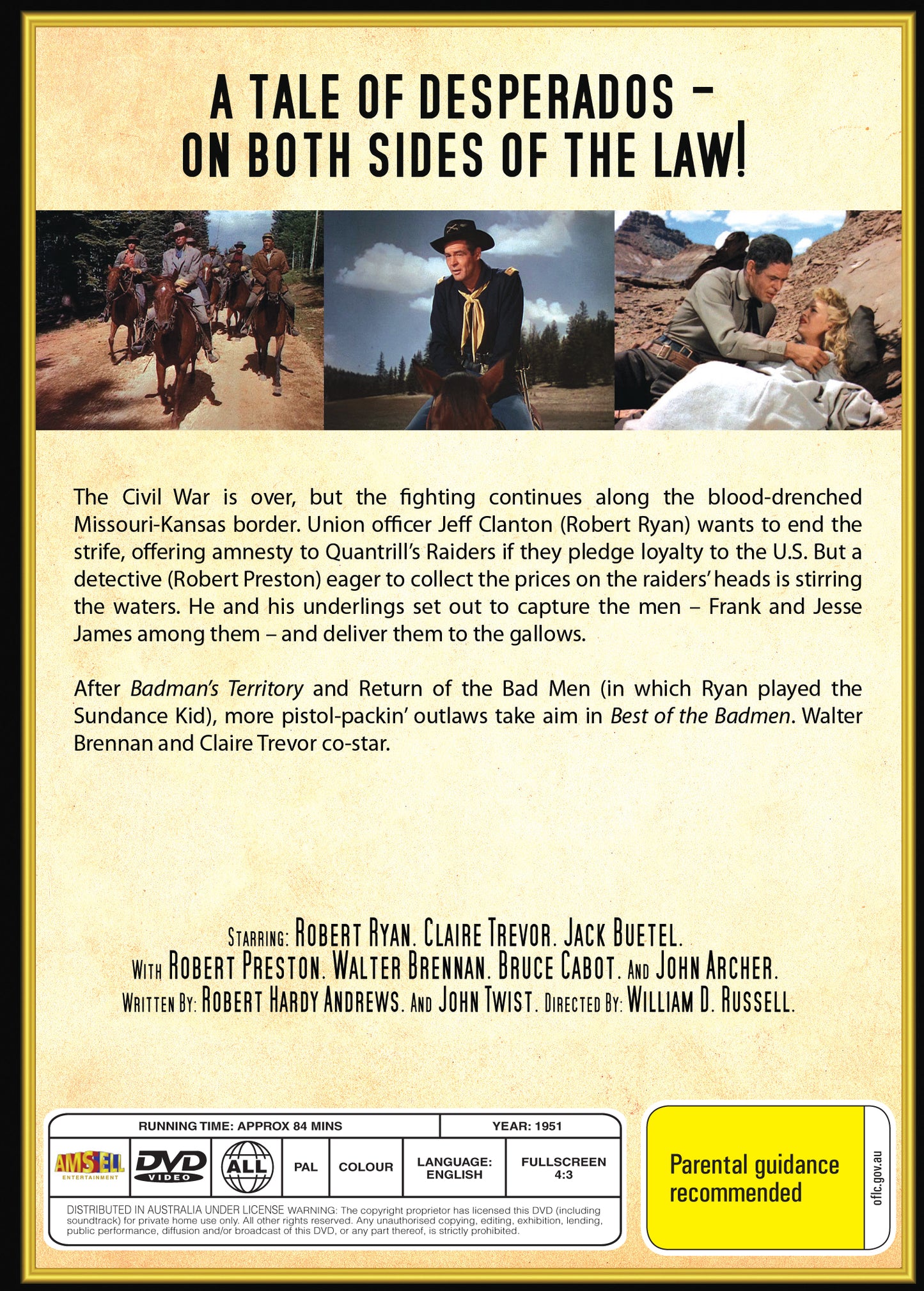 Buy Online Best of the Badmen (1951) - DVD - Robert Ryan, Claire Trevor | Best Shop for Old classic and hard to find movies on DVD - Timeless Classic DVD