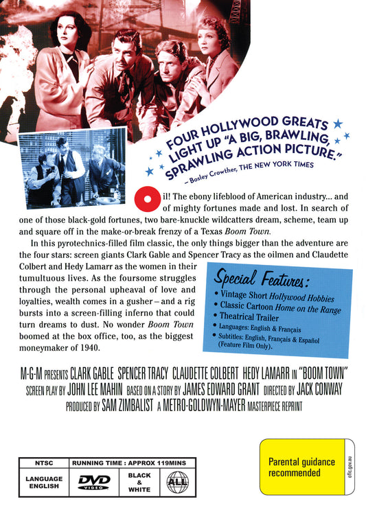 Buy Online Boom Town (1940) - DVD - Clark Gable, Spencer Tracy | Best Shop for Old classic and hard to find movies on DVD - Timeless Classic DVD